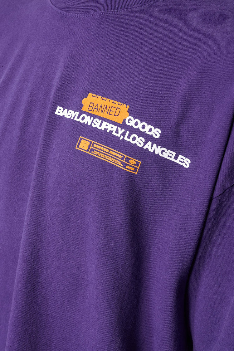 Футболка BANNED GOODS фіолетова, купити онлайн в магазині.
