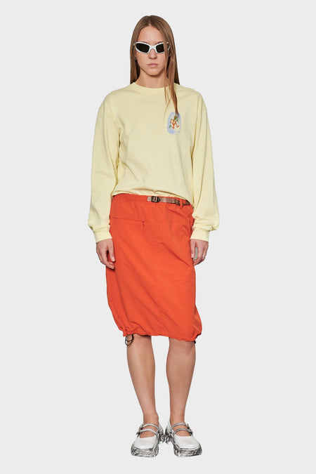 women#@Спідниця NYLON PACKABLE MIDI помаранчева