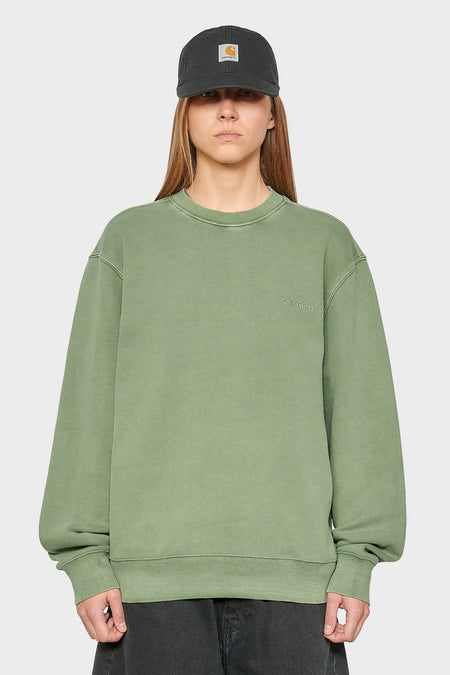 women#@Світшот DUSTER SCRIPT зелений, купити онлайн в магазині.