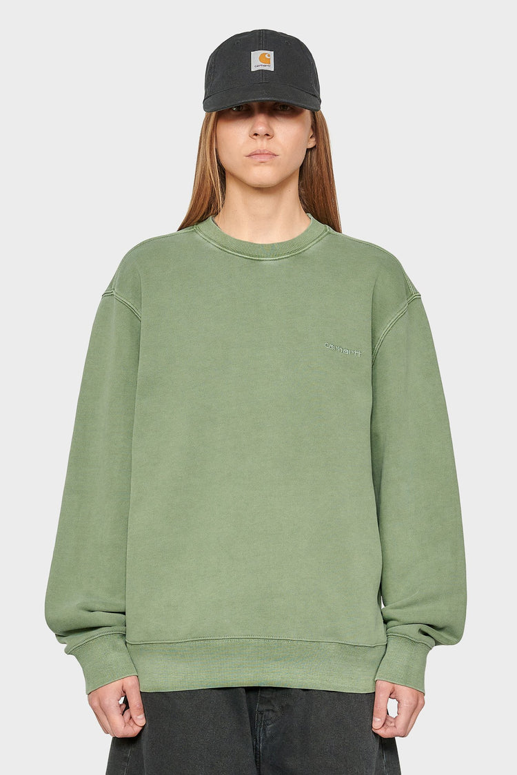 women#@Світшот DUSTER SCRIPT зелений, купити онлайн в магазині.