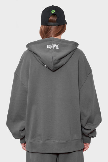 women#@Худі WHO THE DEVIL? темно-сірий, купити онлайн в магазині.