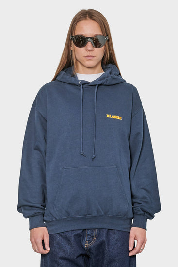 women#@Худі CHENILLE SLANTED темно-синє