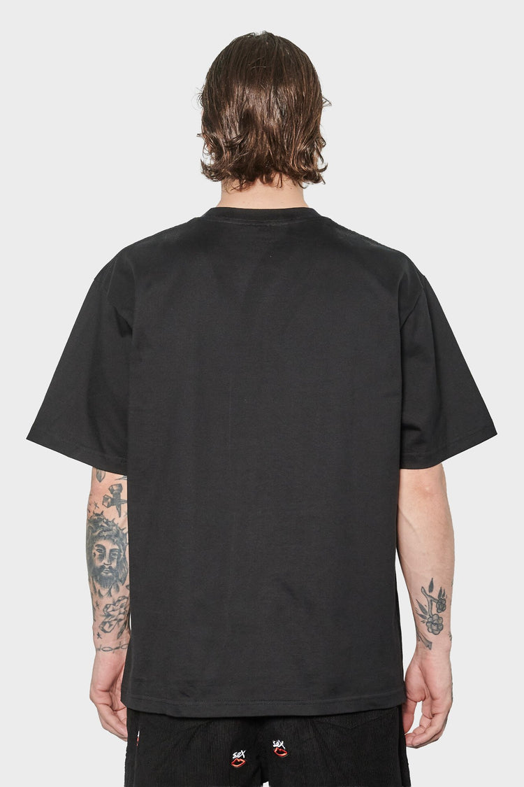 men#@Футболка MINI EMBROIDERED LOGO чорна