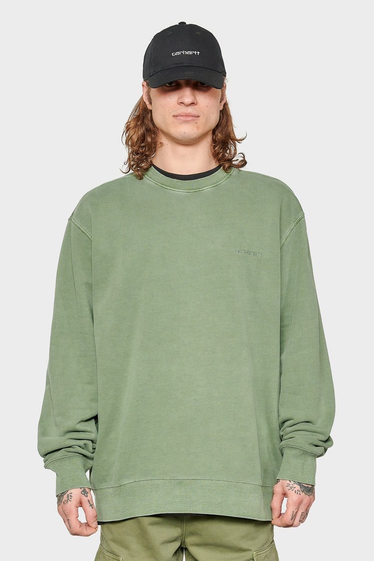 men#@Світшот DUSTER SCRIPT зелений, купити онлайн в магазині.