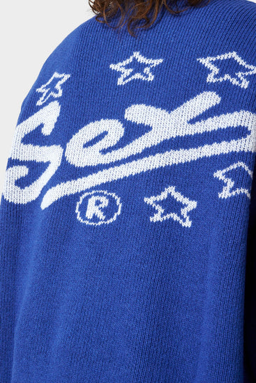 Светр THE S WORD синій, купити онлайн в магазині.