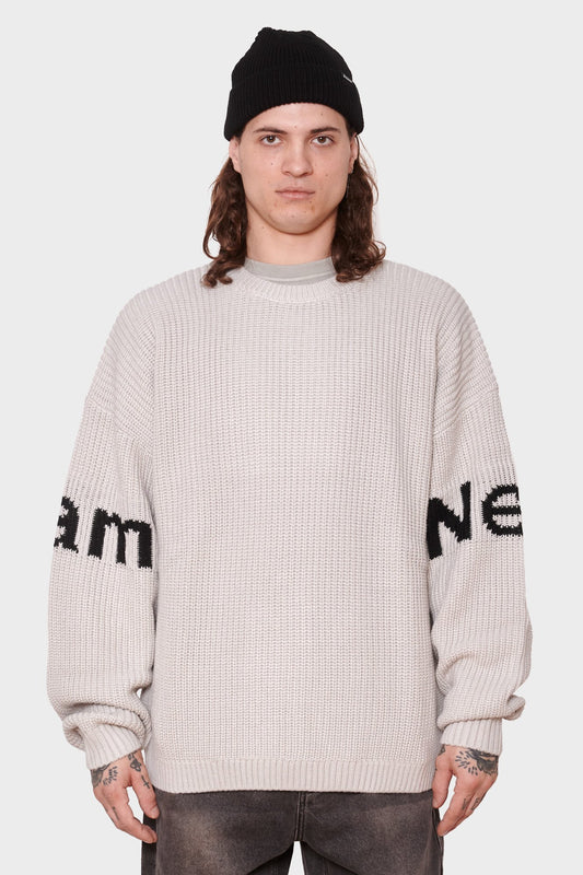 men#@Светр NAME CREW KNIT сірий, купити онлайн в магазині.