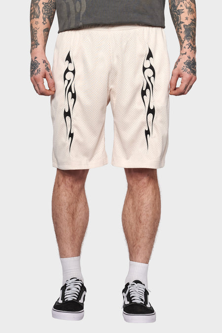 men#@Шорти FLAME MESH білі, купити онлайн в магазині.