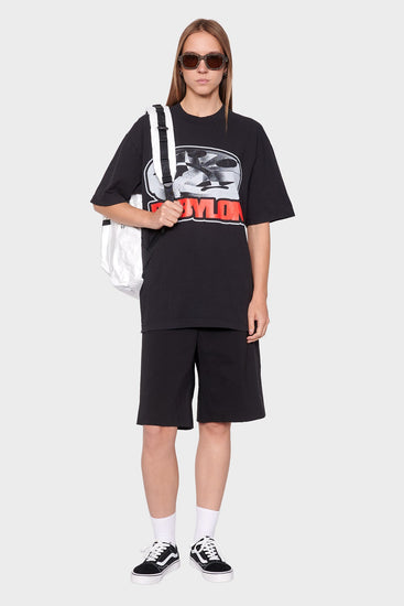 women#@Футболка LONGFACE чорна, купити онлайн в магазині.