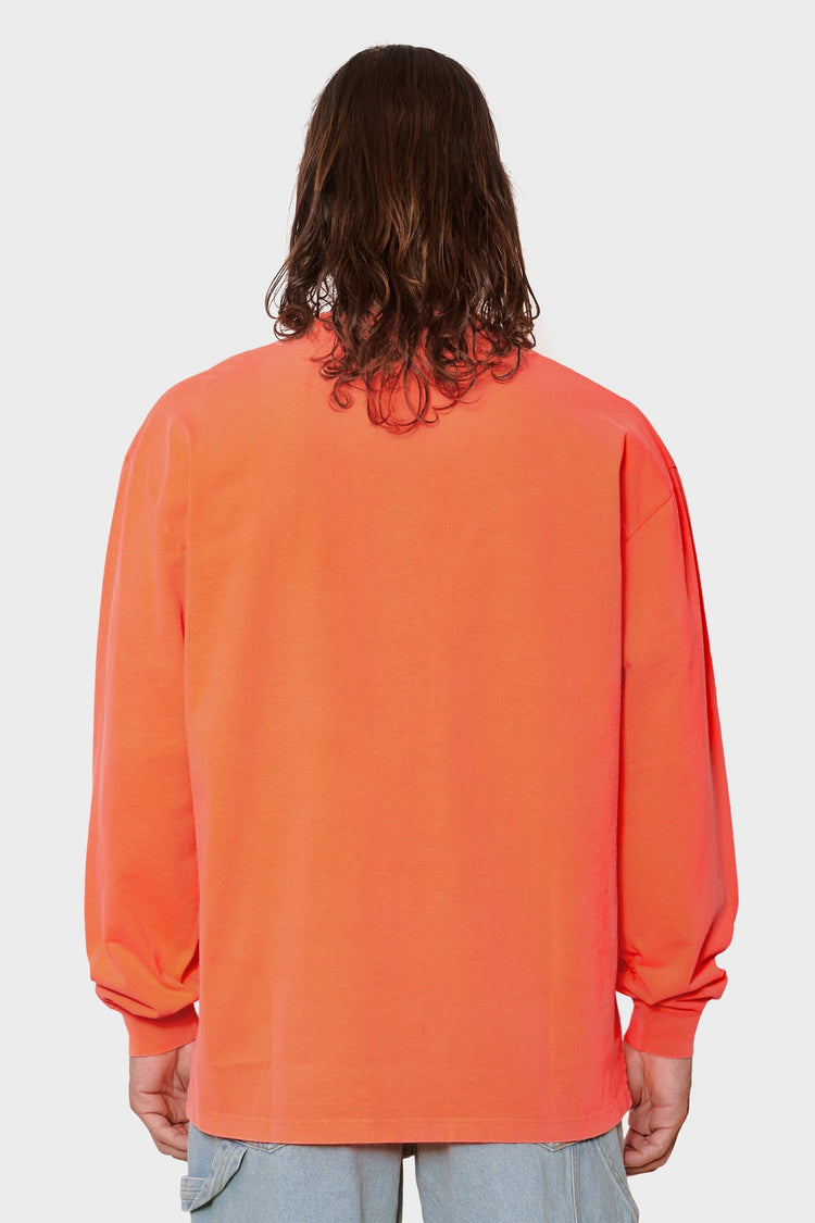 men#@Лонгслів TEMPLE FLUORO помаранчевий, купити онлайн в магазині.