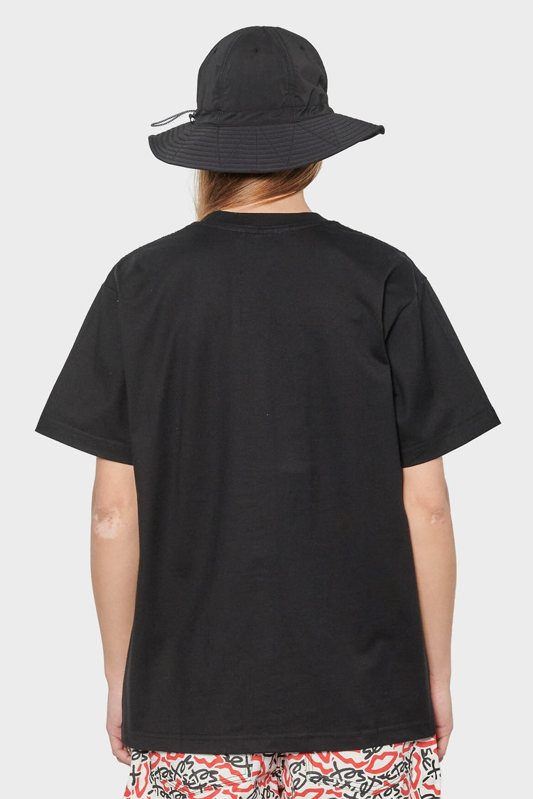 women#@Футболка MINI EMBROIDERED LOGO чорна