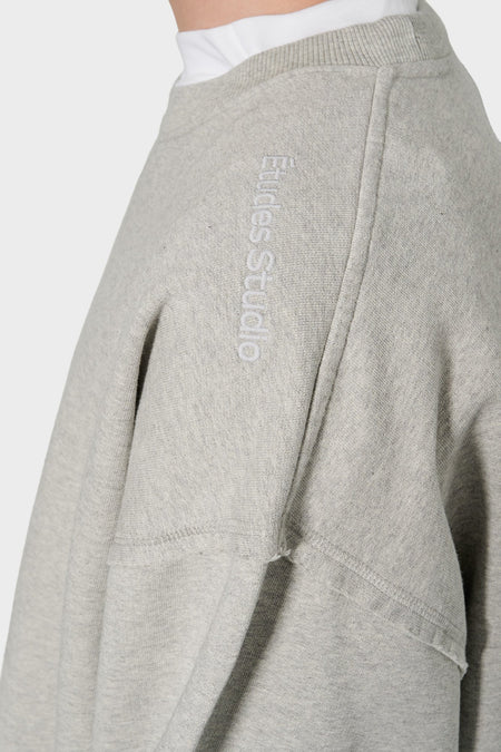 Світшот PANELLED CREW NECK сірий від ETUDES купити онлайн у магазині NEWBORN K