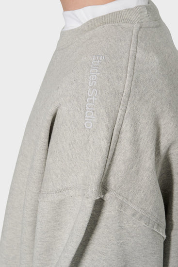 Світшот PANELLED CREW NECK сірий від ETUDES купити онлайн у магазині NEWBORN K