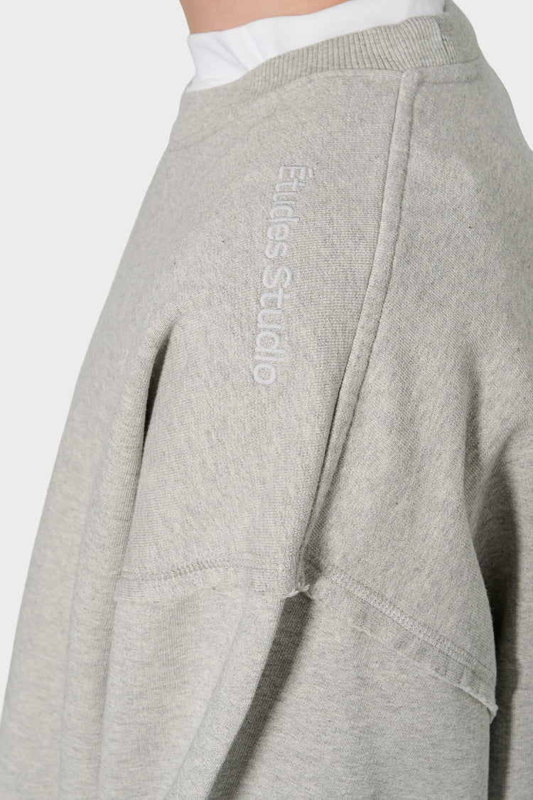 Світшот PANELLED CREW NECK сірий від ETUDES купити онлайн у магазині NEWBORN K