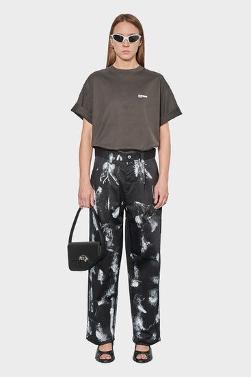 women#@Штани REWORKED TROUSER PAINTED чорні