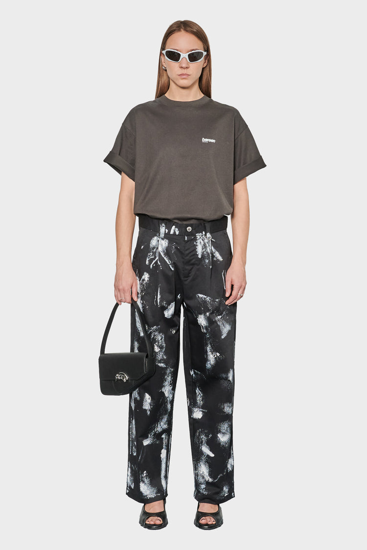 women#@Штани REWORKED TROUSER PAINTED чорні