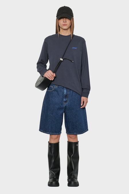 women#@Лонгслів BP темно-синій