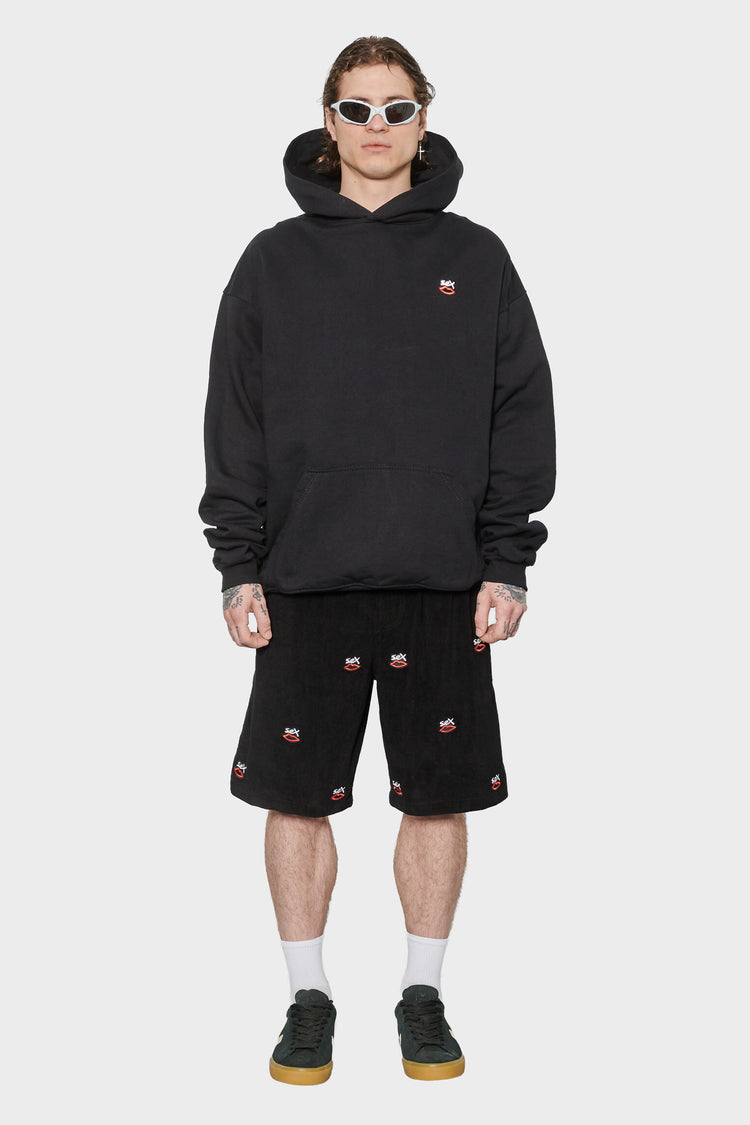 men#@Худі MINI EMBROIDERED LOGO чорне