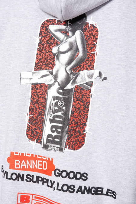 Худі BANNED GOODS сірий, купити онлайн в магазині.