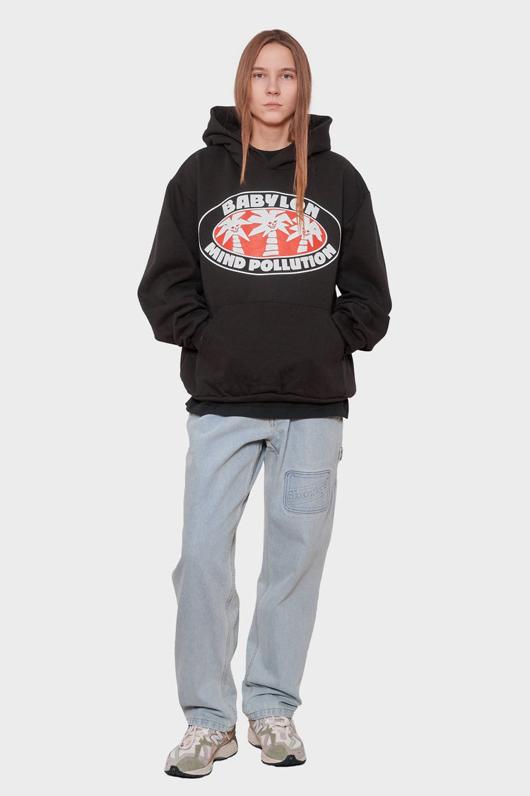 women#@Худі MIND POLLUTION чорний, купити онлайн в магазині.