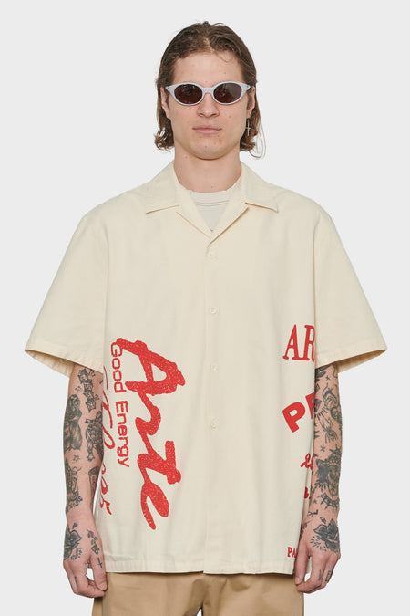 men#@Сорочка ARTE RED PRINT бежева