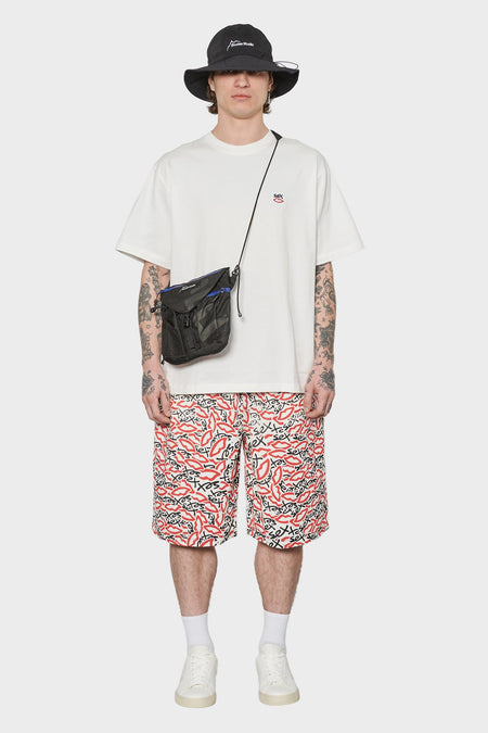 men#@Футболка MINI EMBROIDERED LOGO біла