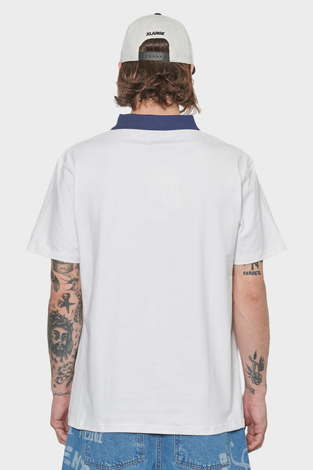 men#@Футболка LOGO COLLAR біла