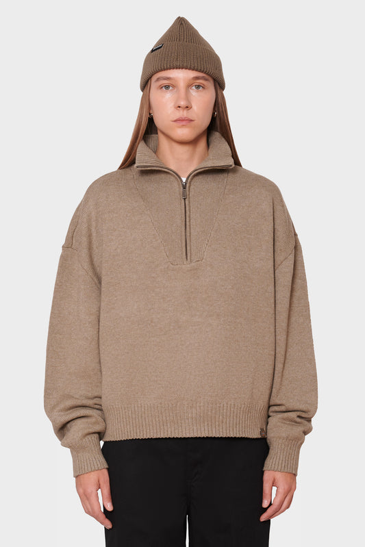 Светр EAST HELENA 1/4 ZIP хакі, купити онлайн в магазині.