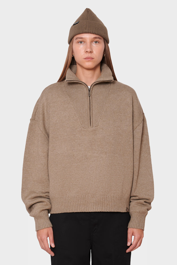 Светр EAST HELENA 1/4 ZIP хакі, купити онлайн в магазині.