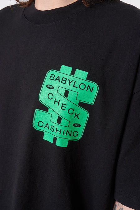 Футболка CHECK CASHING чорна, купити онлайн в магазині.