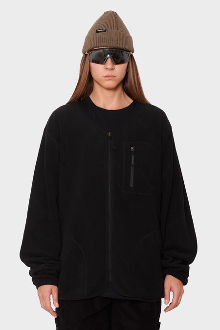 women#@Кардиган FLEECE CARDIGAN ZIP-UP чорний, купити онлайн в магазині.