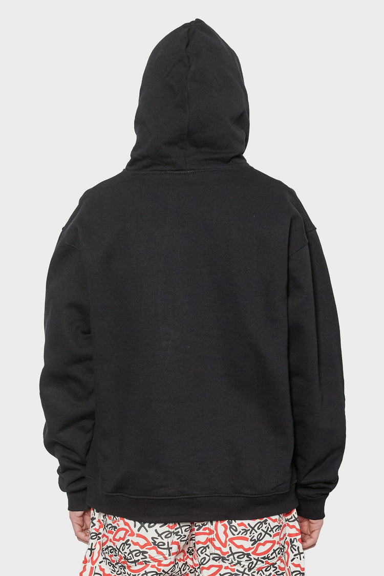 women#@Худі MINI EMBROIDERED LOGO чорне