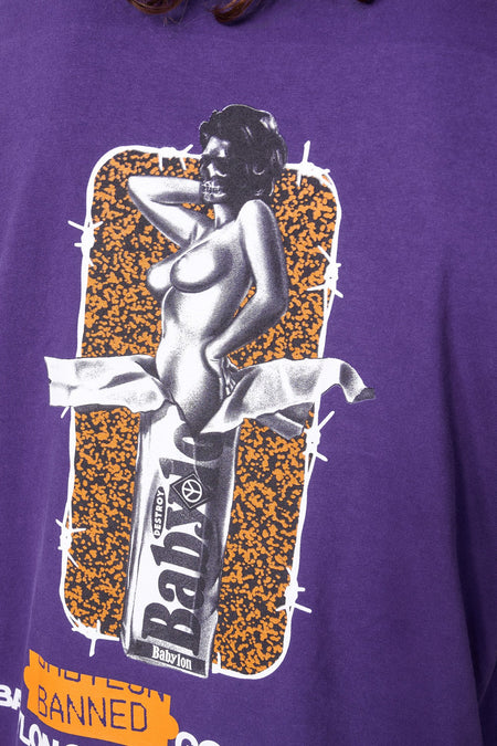 Футболка BANNED GOODS фіолетова, купити онлайн в магазині.