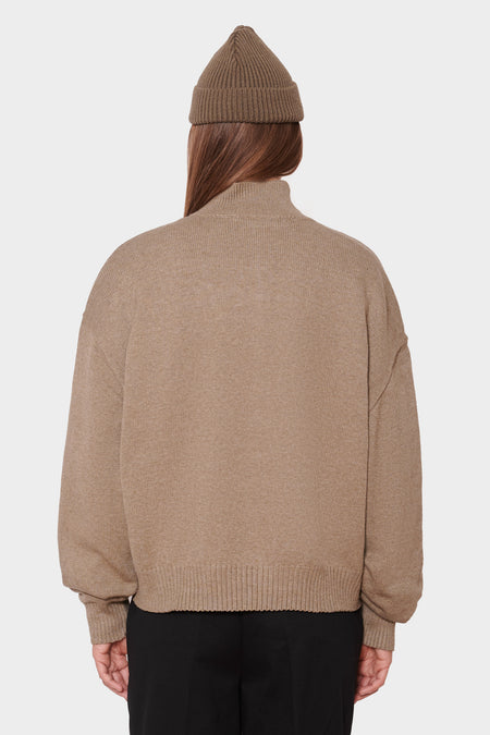 Светр EAST HELENA 1/4 ZIP хакі, купити онлайн в магазині.