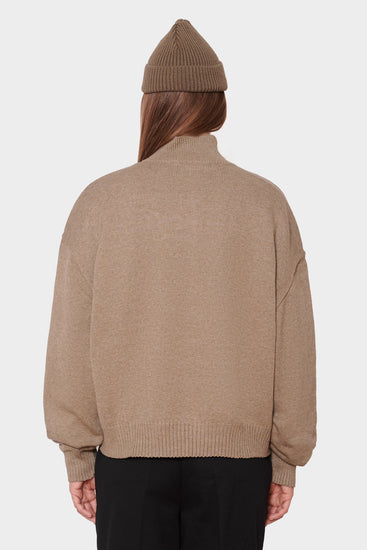 Светр EAST HELENA 1/4 ZIP хакі, купити онлайн в магазині.