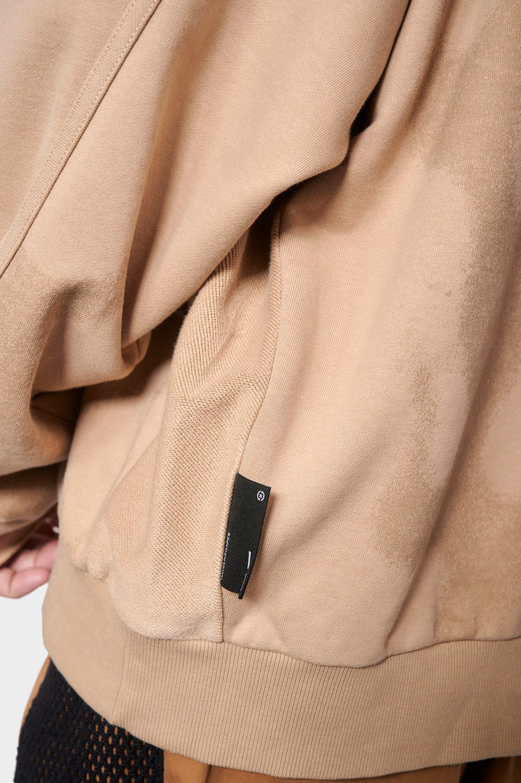 Світшот CUT OFF CREW FLAMES SPRAY пісочний, купити онлайн в магазині.