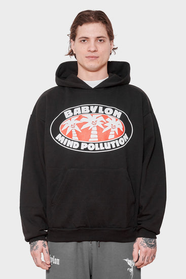 men#@Худі MIND POLLUTION чорний, купити онлайн в магазині.