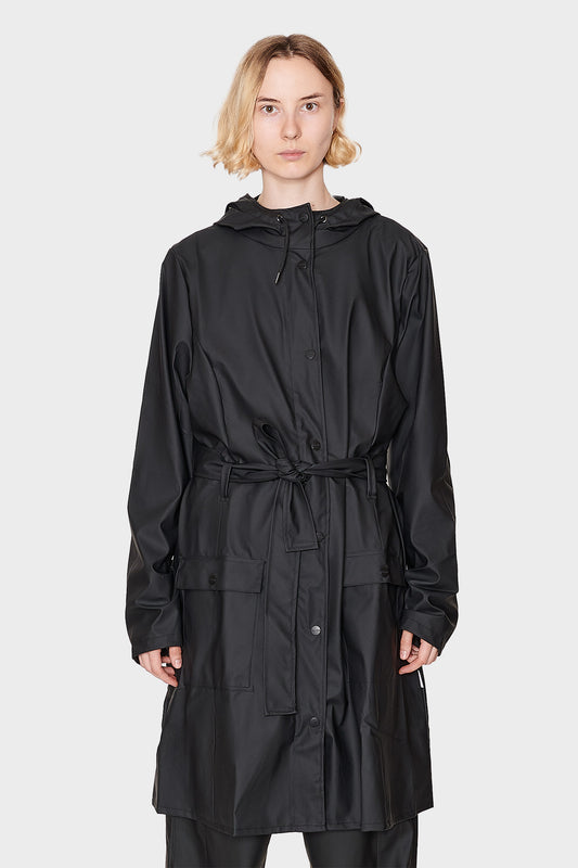 Тренч-дощовик CURVE JACKET чорний, купити онлайн в магазині.