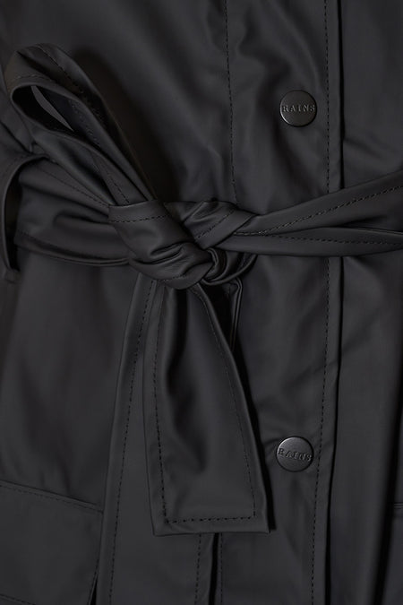 Тренч-дощовик CURVE JACKET чорний, купити онлайн в магазині.