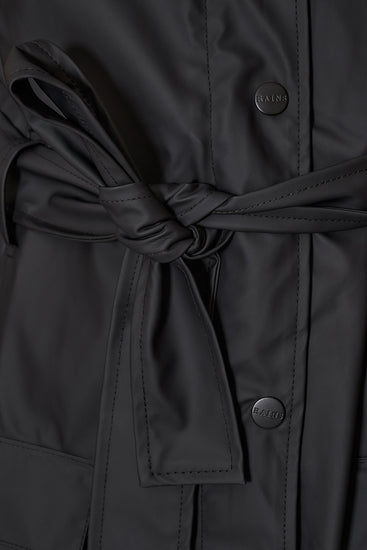 Тренч-дощовик CURVE JACKET чорний, купити онлайн в магазині.