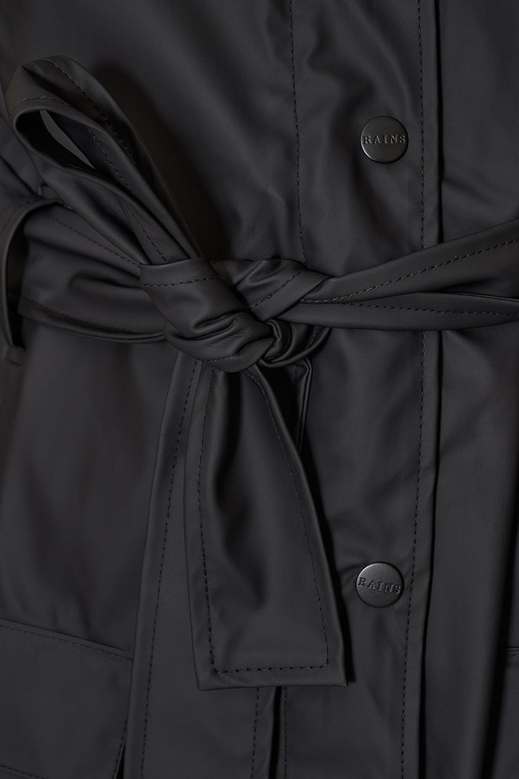 Тренч-дощовик CURVE JACKET чорний, купити онлайн в магазині.