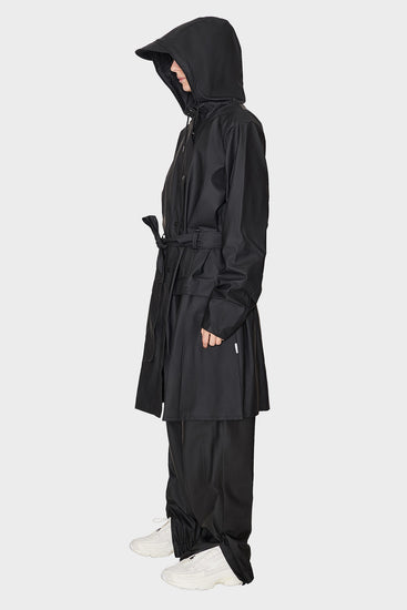 Тренч-дощовик CURVE JACKET чорний, купити онлайн в магазині.