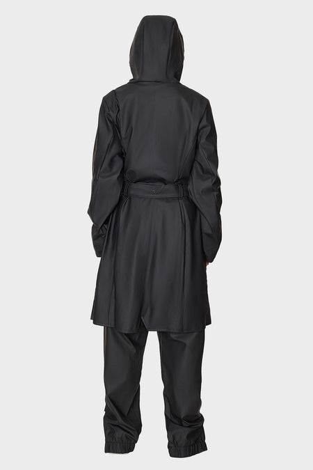 Тренч-дощовик CURVE JACKET чорний, купити онлайн в магазині.