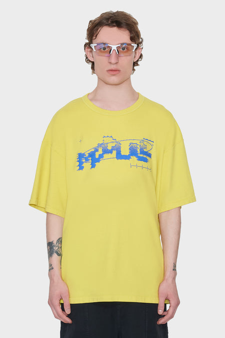 Футболка CHAIN OVERSIZE жовта, купити онлайн в магазині.