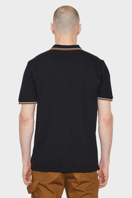 Футболка-поло SCRIPT EMBROIDERY POLO чорна, купити онлайн в магазині.