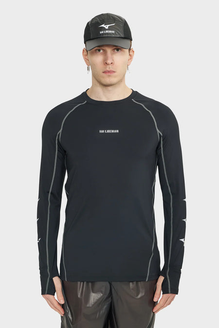 men#@Лонгслів HK X MIZUNO LONGSLEEVE чорний