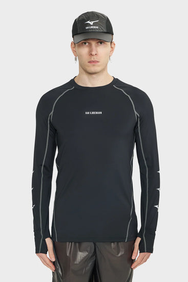 men#@Лонгслів HK X MIZUNO LONGSLEEVE чорний