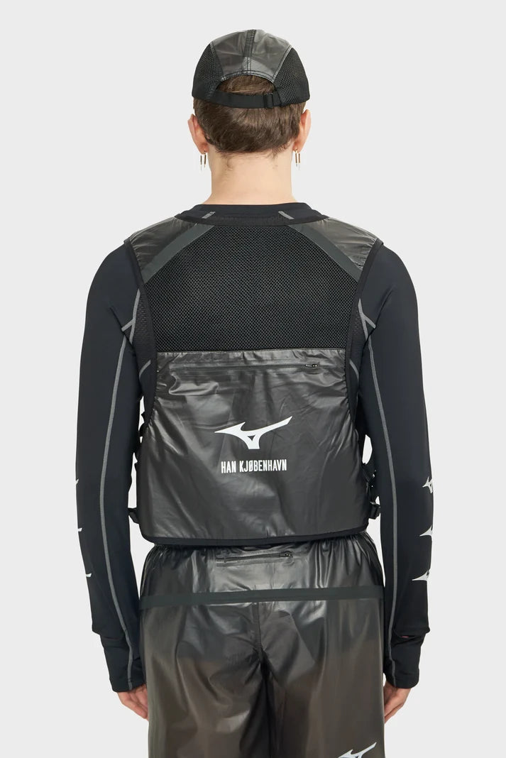 men#@Жилет HK X MIZUNOTECH GILET MATT чорний