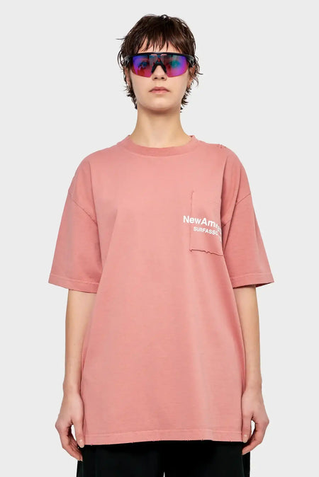 women#@Футболка THROW POCKET коричнева