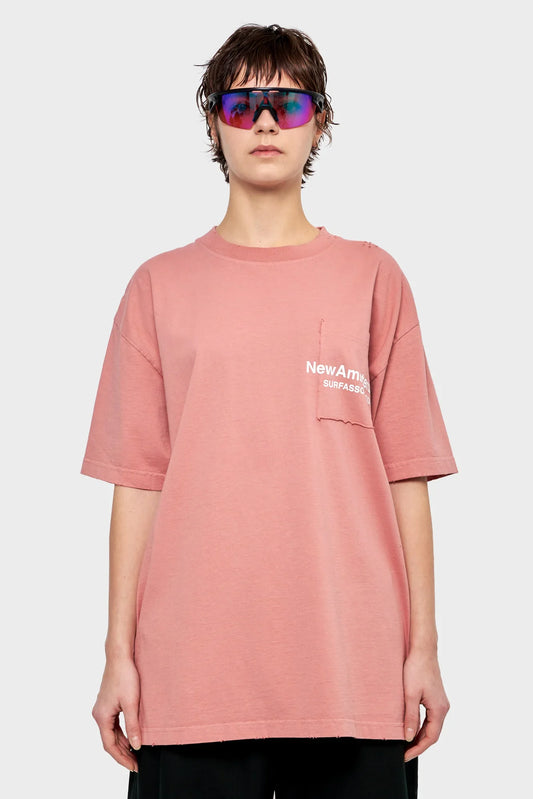women#@Футболка THROW POCKET коричнева