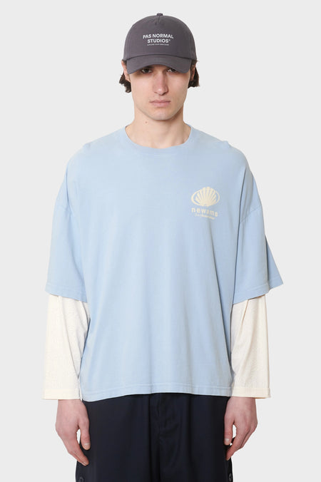 men#@Лонгслів CORPORATE LOGO блакитний